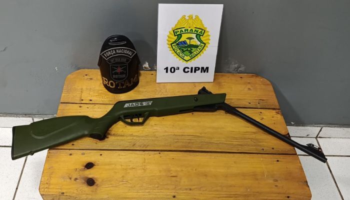 Laranjeiras – Homem é preso com espingarda de pressão modificada